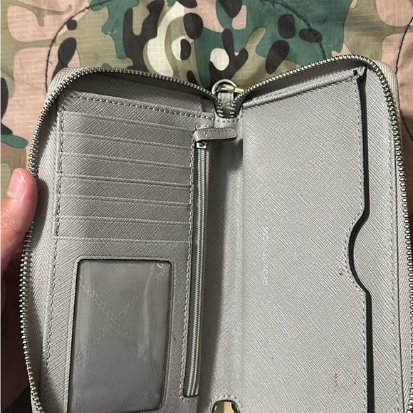 Michael Kors Taupe Leather Wristlet - Picture 3 of 3